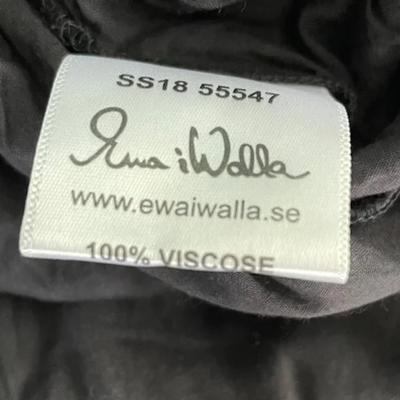 Ewa I Walla Dress Black Sample XL X-Large Viscose Goth Lagenlook NWOT Like New - Picture 15 of 15